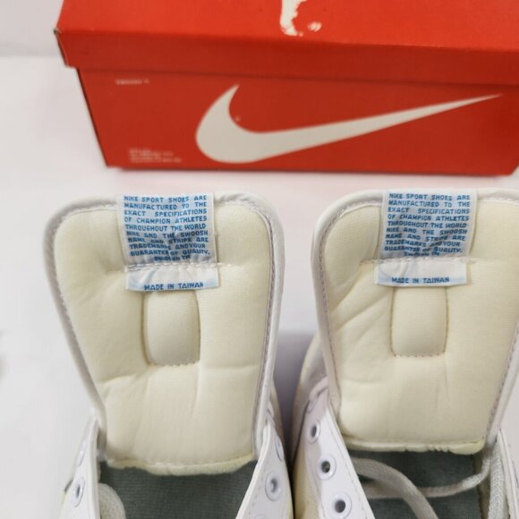 Nike Meadow 7342 White/Light Blue 1980s NEW OLD STOCK Mens Size 8 1/2 - Picture 12 of 16